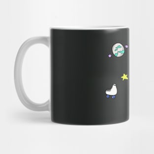 green froggy kawaii funny univerese Mug